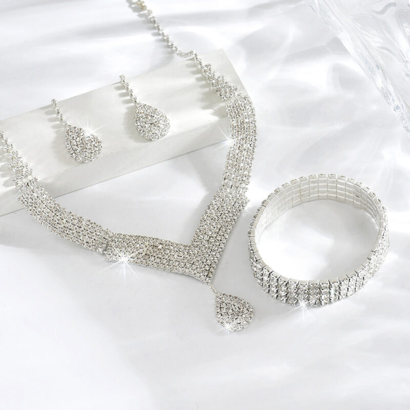 European And American Wedding Accessories Necklace Earrings - Image 7
