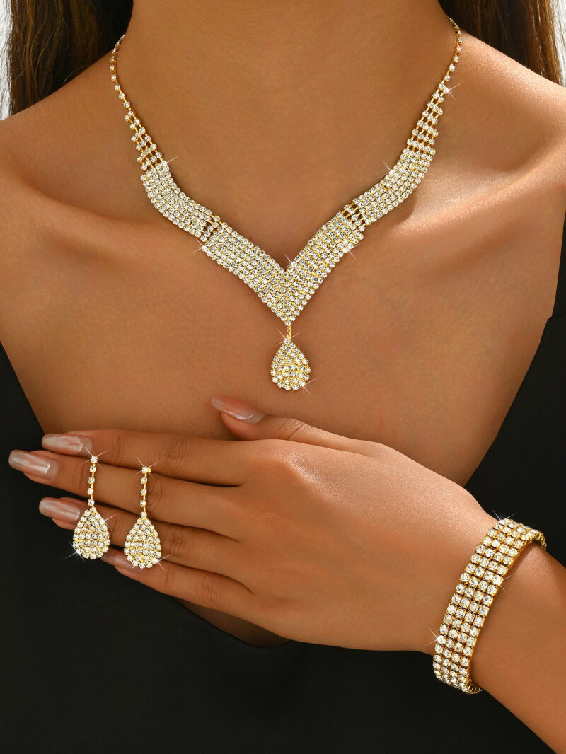 European And American Wedding Accessories Necklace Earrings - Image 8