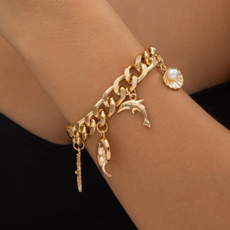 Fashion Ocean Style Pearl Bracelet And Necklace - Image 3