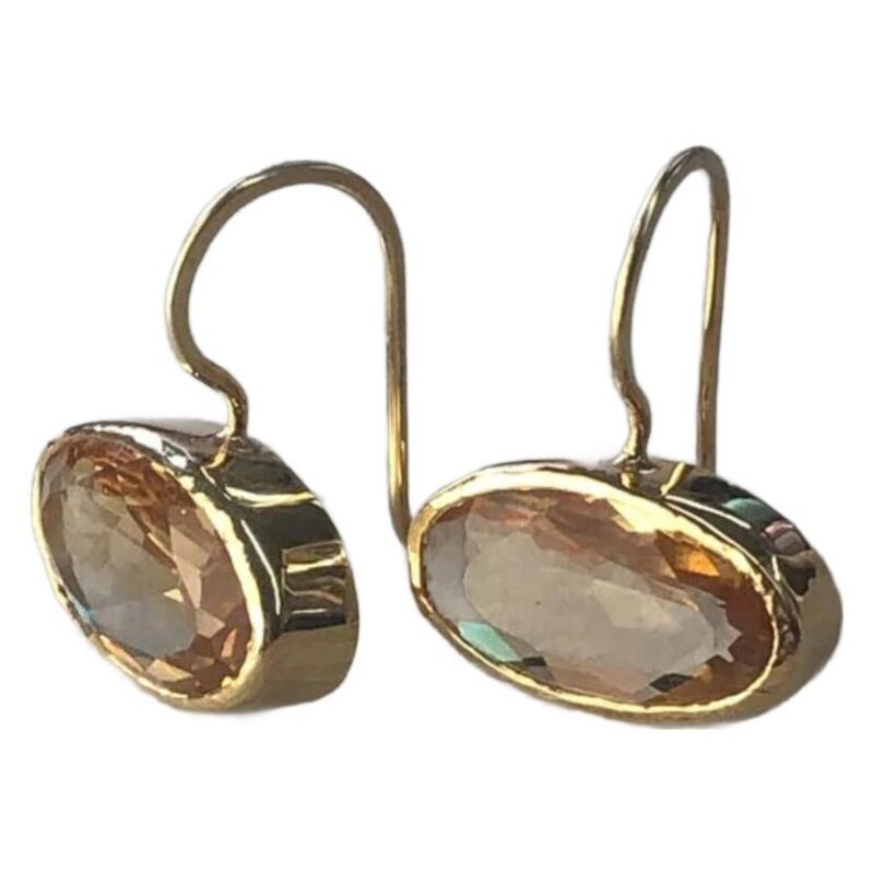 Women's Fashion Vintage Oval Zircon Earrings - Image 3