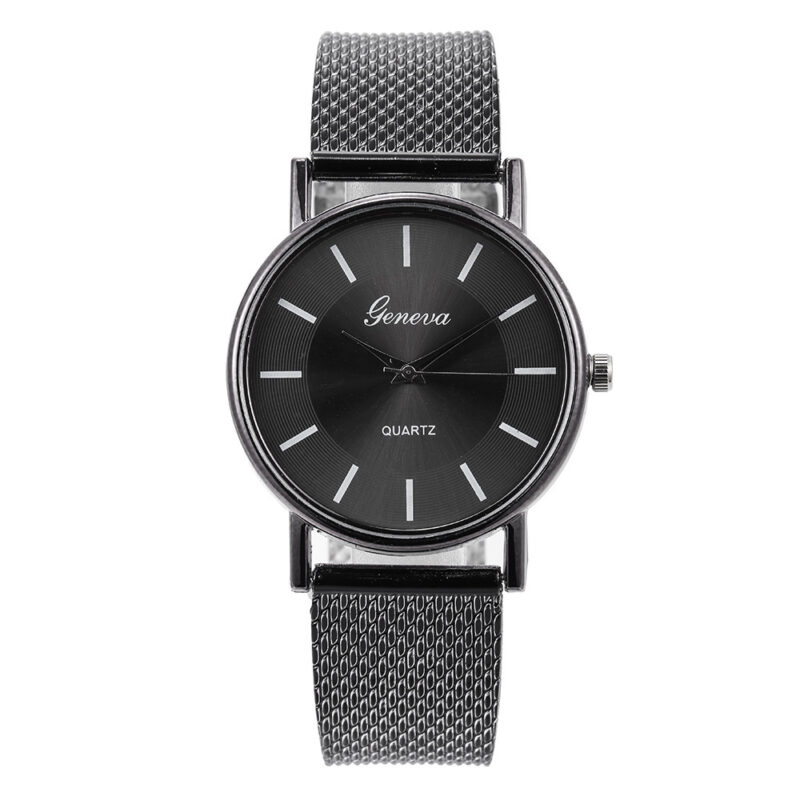 Mesh Quartz Couple Neva Watch Female - Image 9