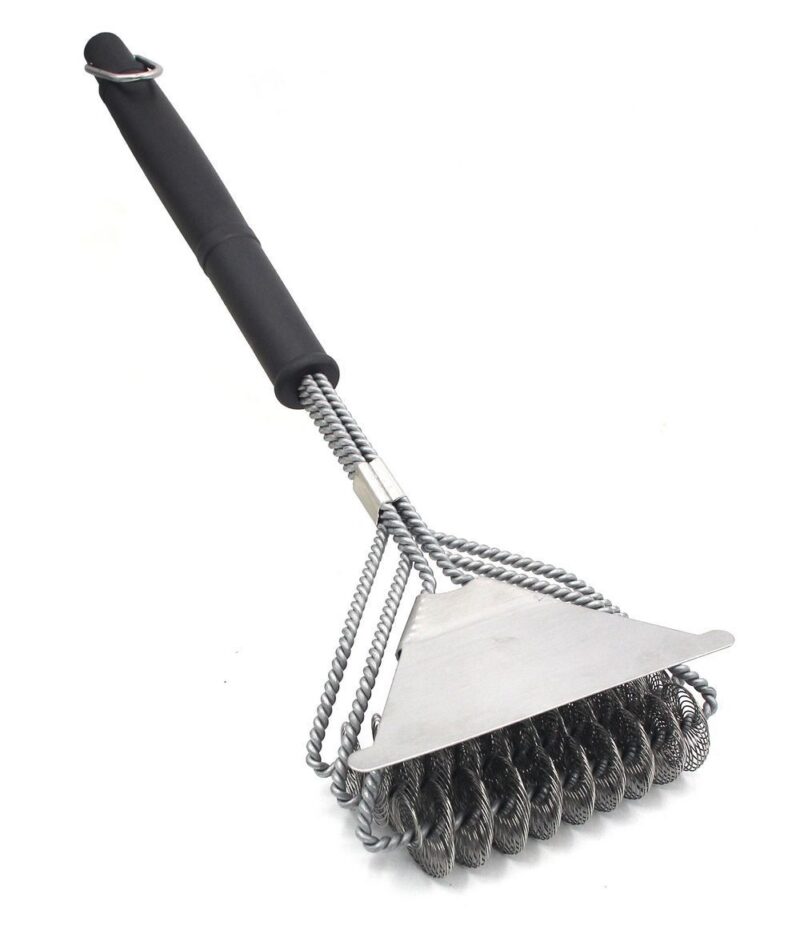 Barbecue Grill BBQ Brush Clean Tool Stainless Steel - Image 8
