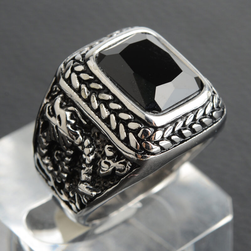 Titanium steel ring for men - Image 3