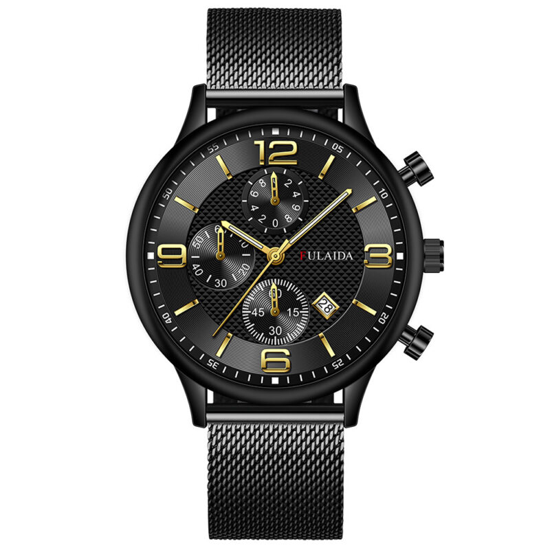 Mesh Strap Calendar Quartz Simple Casual All-match Men's Watch - Image 10