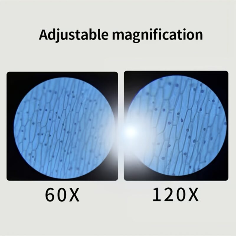 Pocket Microscope For Kids, Handheld With LED Light 60X-120X - Image 7