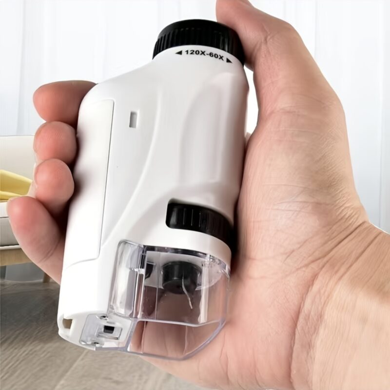 Pocket Microscope For Kids, Handheld With LED Light 60X-120X - Image 8