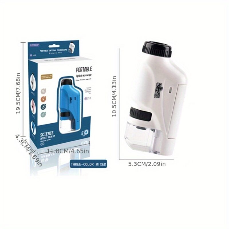 Pocket Microscope For Kids, Handheld With LED Light 60X-120X - Image 10