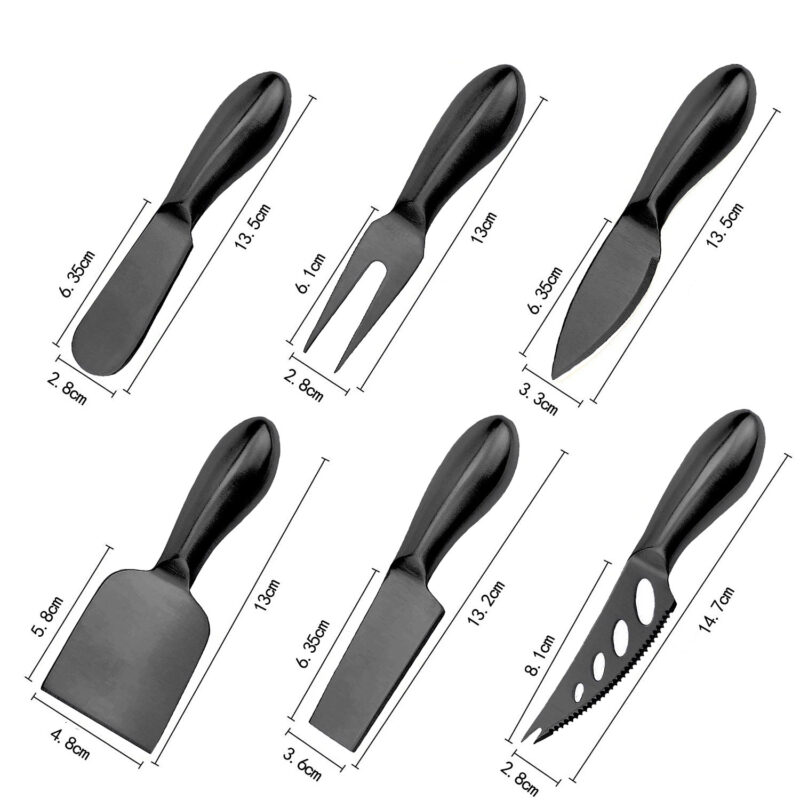 Simple Stainless Steel Cheese Knife Set - Image 2