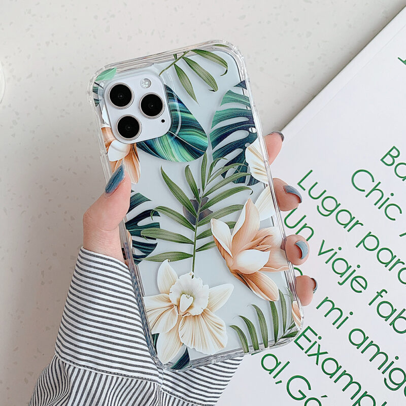 Banana Leaf Watercolor Flowers Phone Cases - Image 4