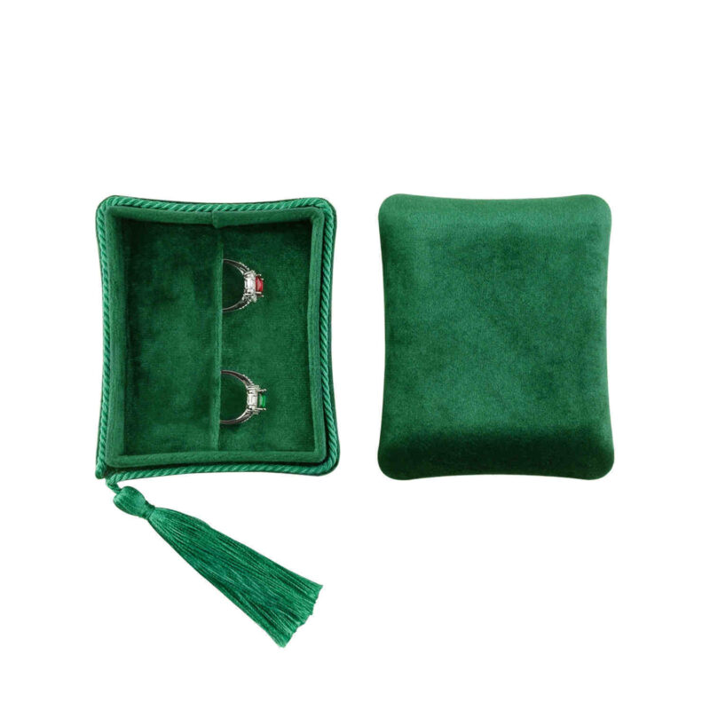 Swan Velvet Fringe Jewelry Storage Box - Image 10