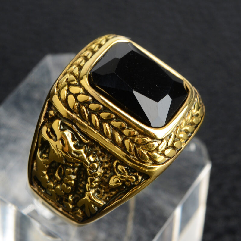 Titanium steel ring for men - Image 2