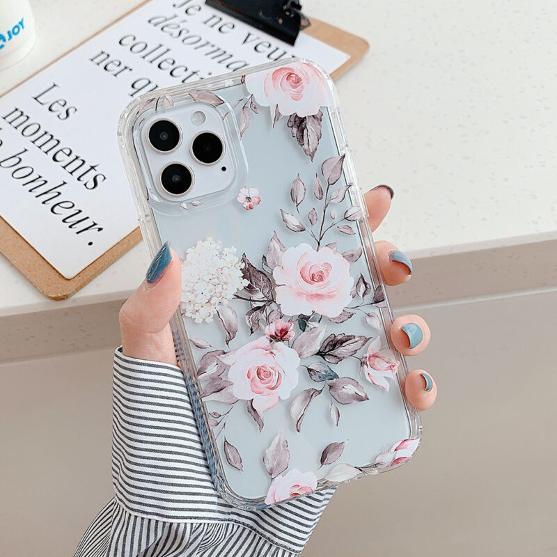 Banana Leaf Watercolor Flowers Phone Cases - Image 5