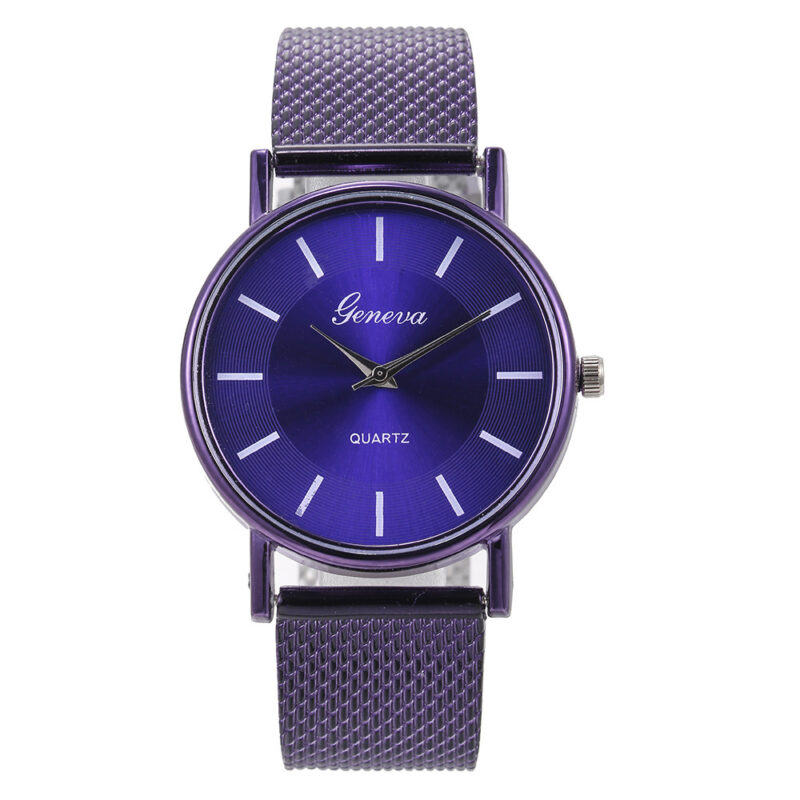 Mesh Quartz Couple Neva Watch Female - Image 7
