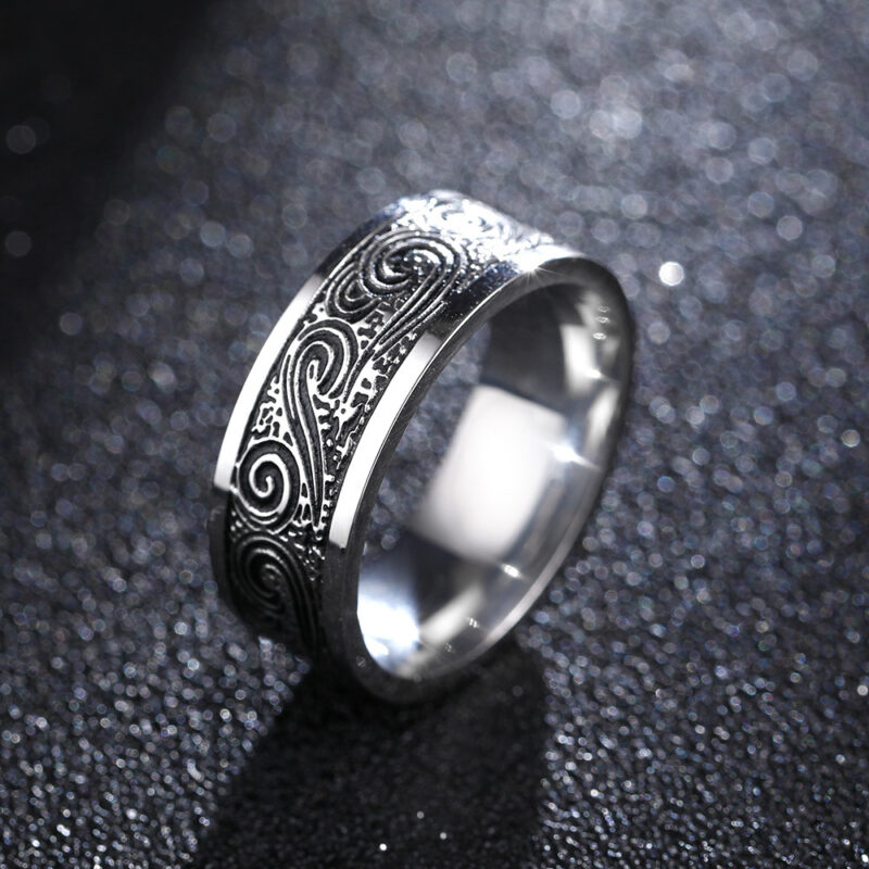 Titanium Steel Retro Men Ring - Image 6