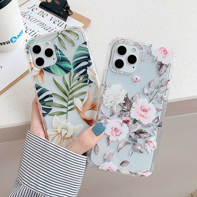 Banana Leaf Watercolor Flowers Phone Cases - Image 2