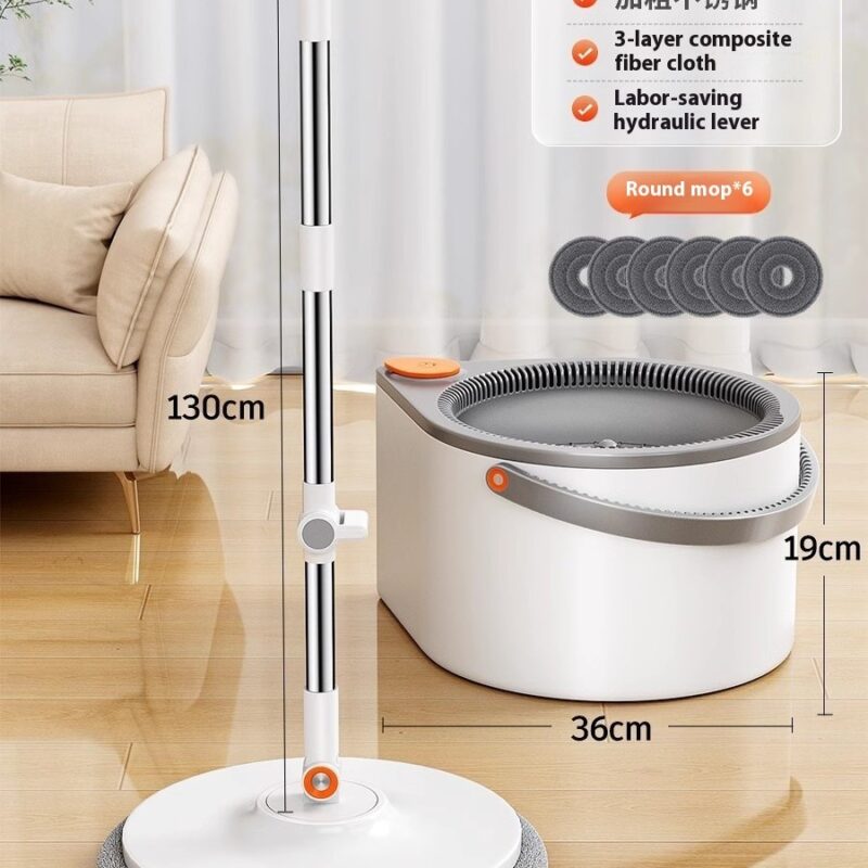 Rotating Mop Household Mop Automatic Rotating Single Barrel - Image 5