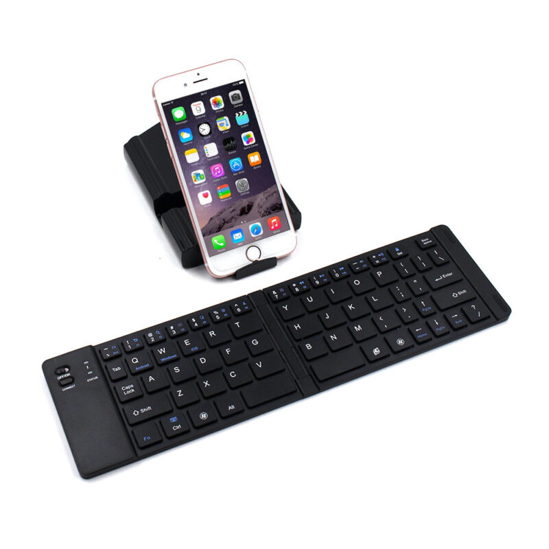 Folding Metal Bluetooth Foldable Keyboard Mini Bluetooth Wireless - Image 5