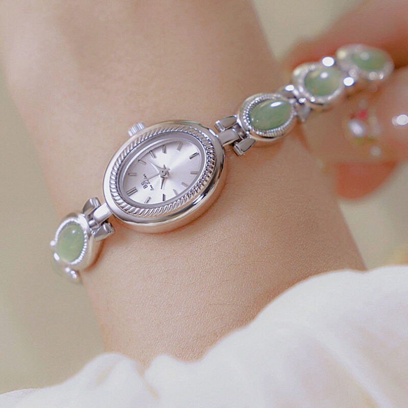 Women's Watch Ladies Bracelet Luxury Brand Waterproof Retro Natural Dongling Stone - Image 2