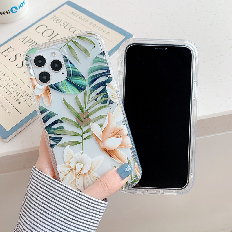 Banana Leaf Watercolor Flowers Phone Cases - Image 3
