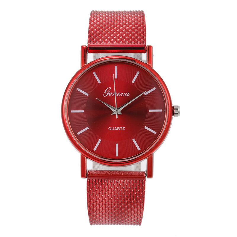 Mesh Quartz Couple Neva Watch Female - Image 6