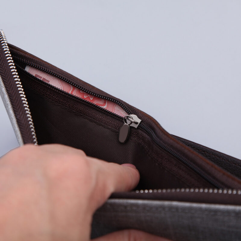Mens Canvas Short Multifunctional Wallet - Image 7