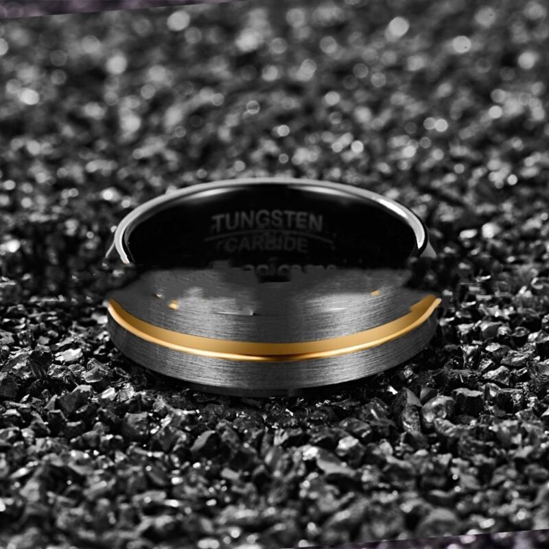 Frosted Surface Tungsten Ring Men - Image 4
