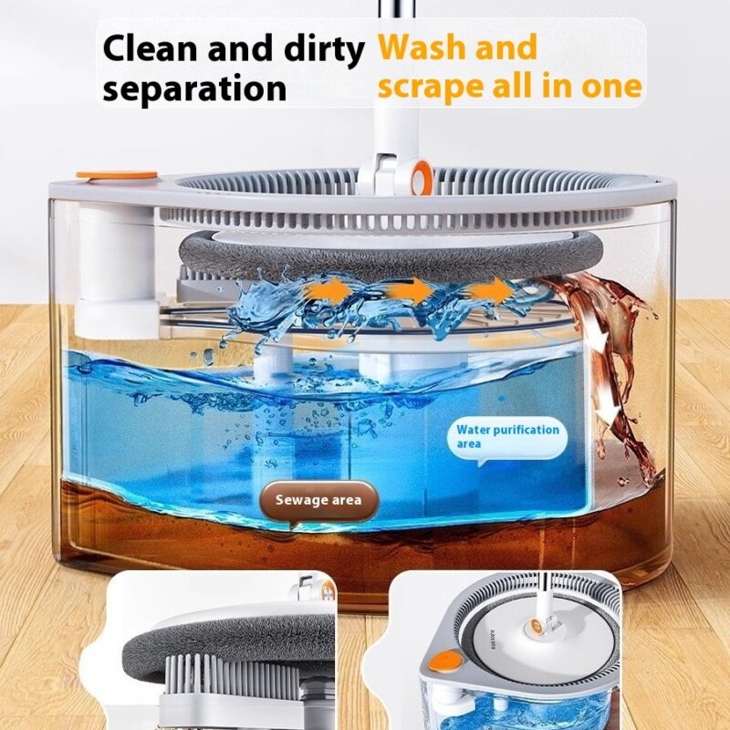 Rotating Mop Household Mop Automatic Rotating Single Barrel - Image 2