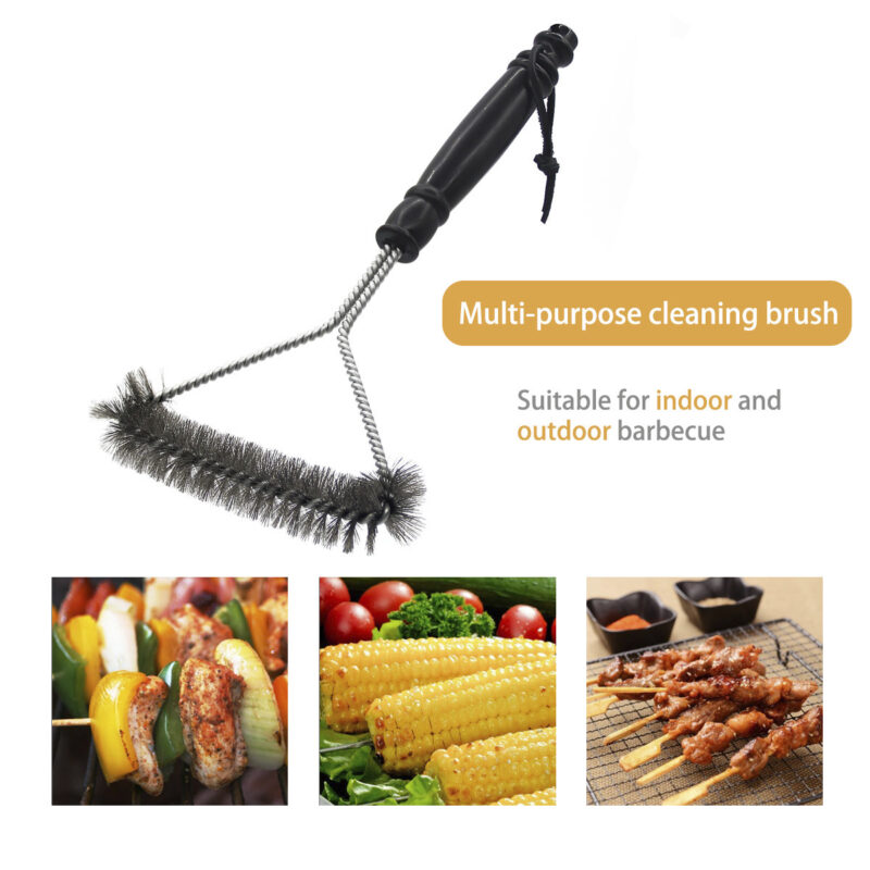 Barbecue Grill BBQ Brush Clean Tool Stainless Steel