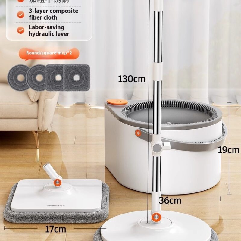 Rotating Mop Household Mop Automatic Rotating Single Barrel - Image 3