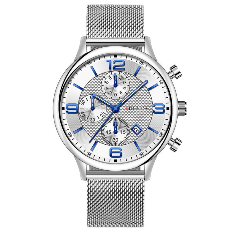 Mesh Strap Calendar Quartz Simple Casual All-match Men's Watch - Image 8