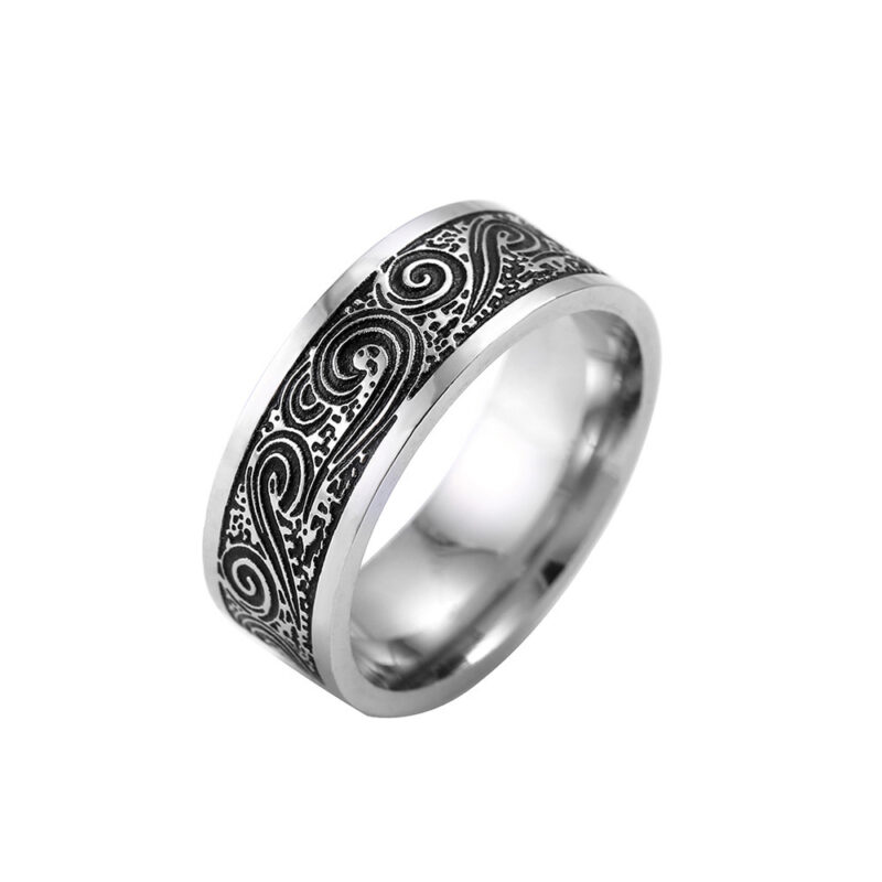 Titanium Steel Retro Men Ring - Image 2