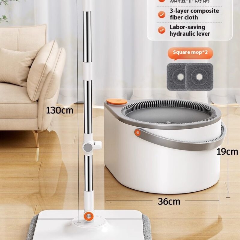 Rotating Mop Household Mop Automatic Rotating Single Barrel - Image 9