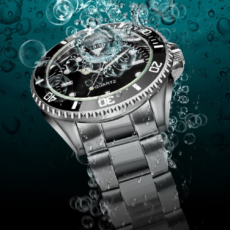 Waterproof Universal Steel Belt Alloy Quartz Watch - Image 3