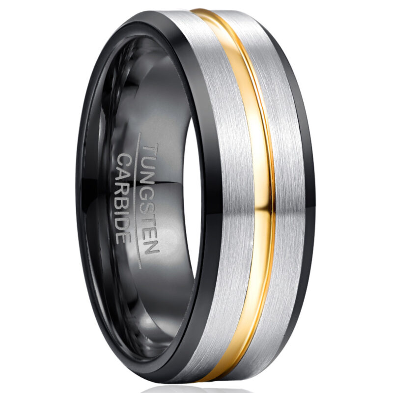 Frosted Surface Tungsten Ring Men - Image 3