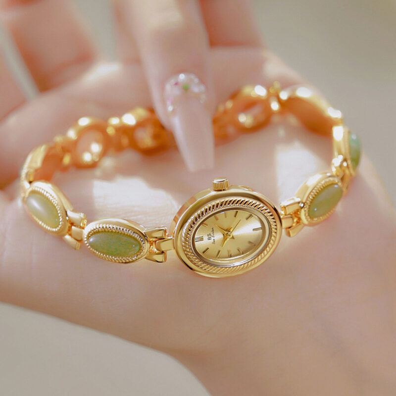 Women's Watch Ladies Bracelet Luxury Brand Waterproof Retro Natural Dongling Stone - Image 4