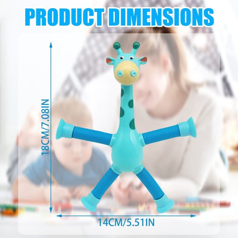Giraffe Tubes Sensory Toys Novelty Spring Fidget Toy Stretch Tube - Image 5