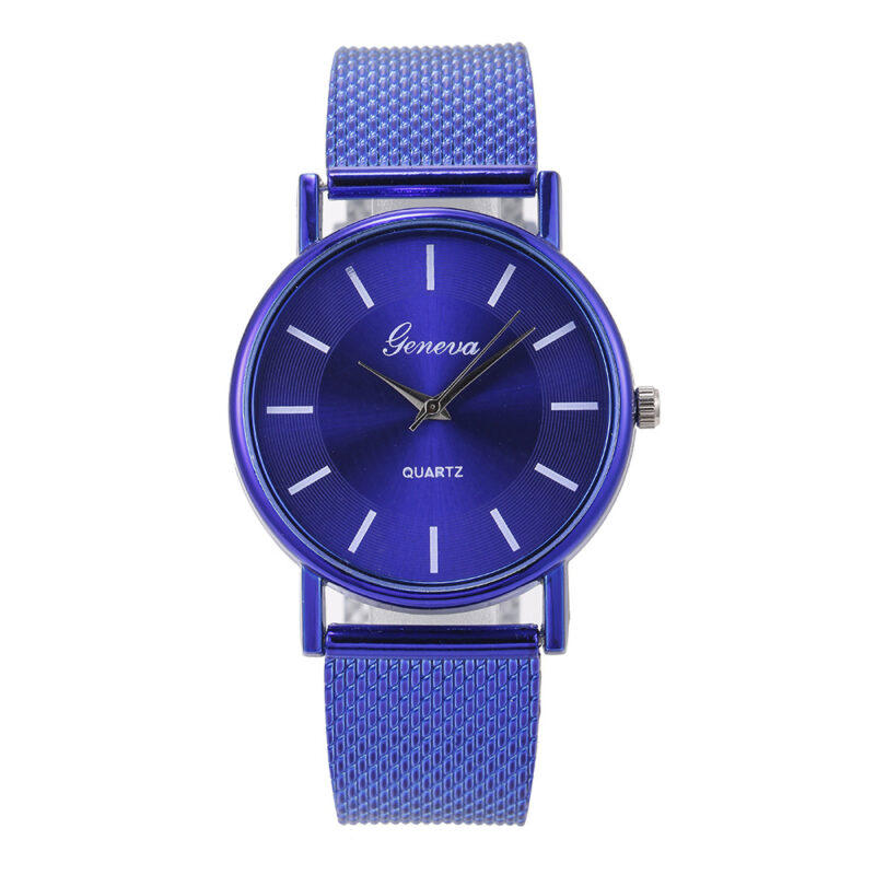 Mesh Quartz Couple Neva Watch Female - Image 8