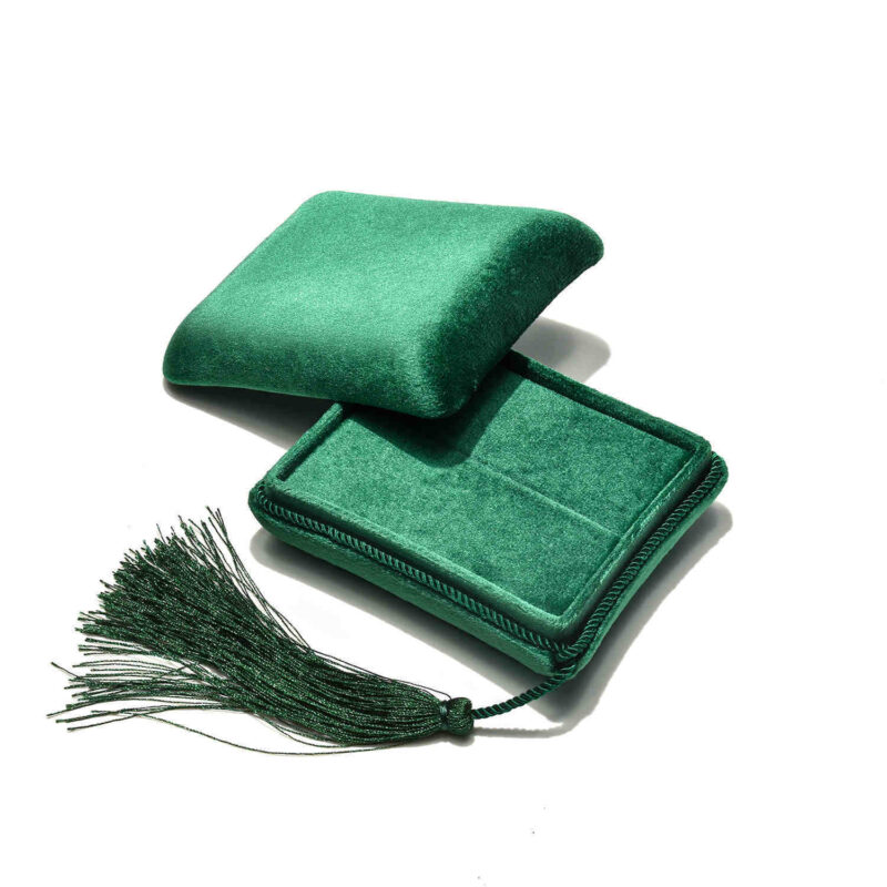 Swan Velvet Fringe Jewelry Storage Box - Image 2