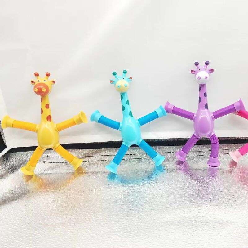 Giraffe Tubes Sensory Toys Novelty Spring Fidget Toy Stretch Tube - Image 3