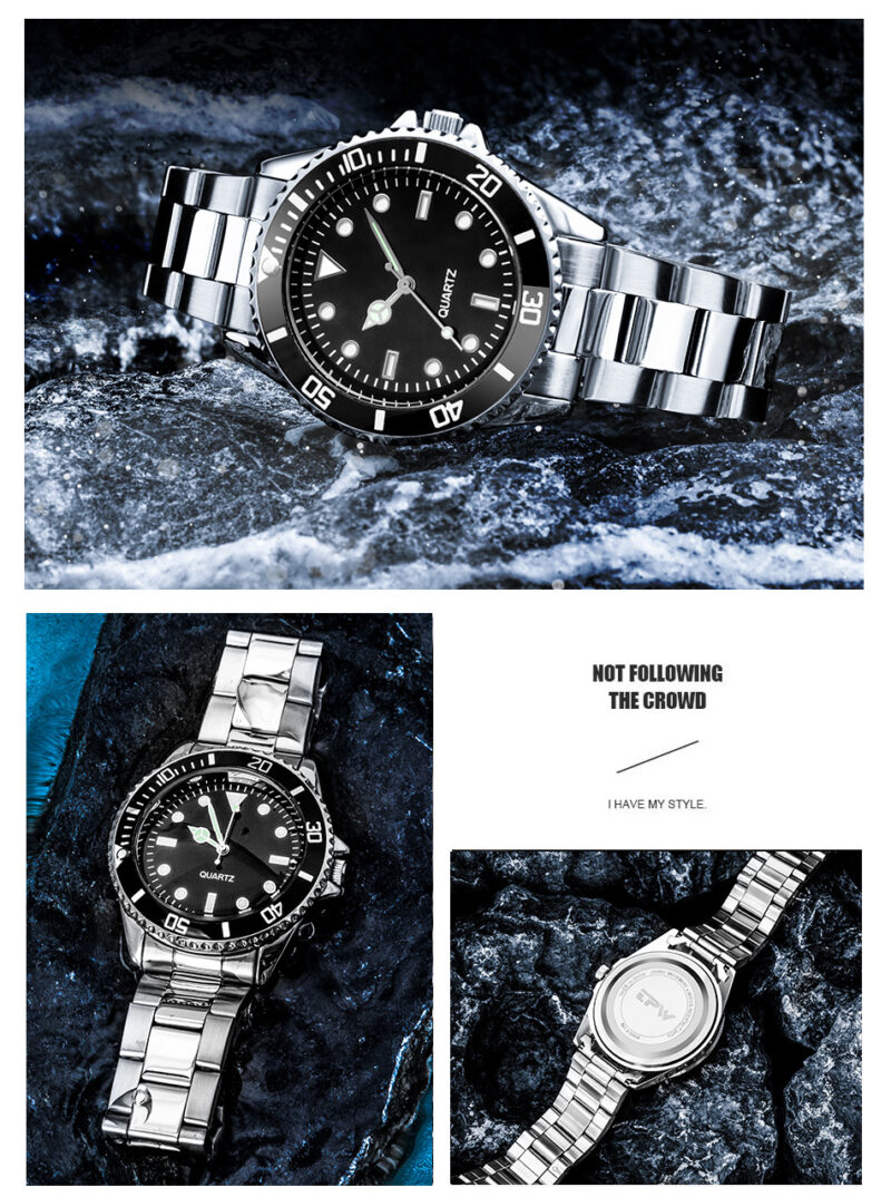 Waterproof Universal Steel Belt Alloy Quartz Watch - Image 6