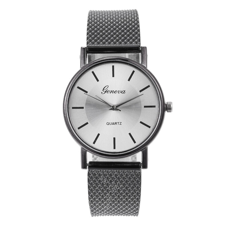 Mesh Quartz Couple Neva Watch Female - Image 5