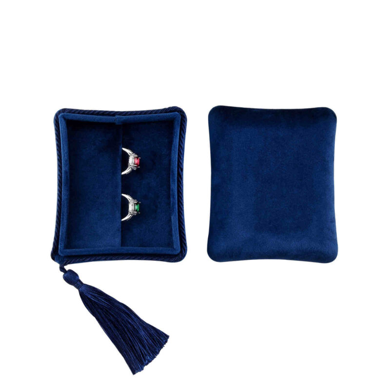 Swan Velvet Fringe Jewelry Storage Box - Image 9