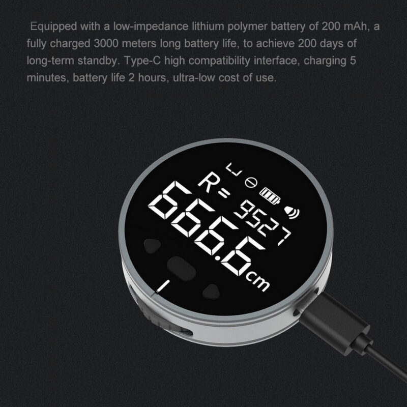 Distance Measuring Instrument Electronic Measuring Ruler Tape Measure High Definition - Image 3