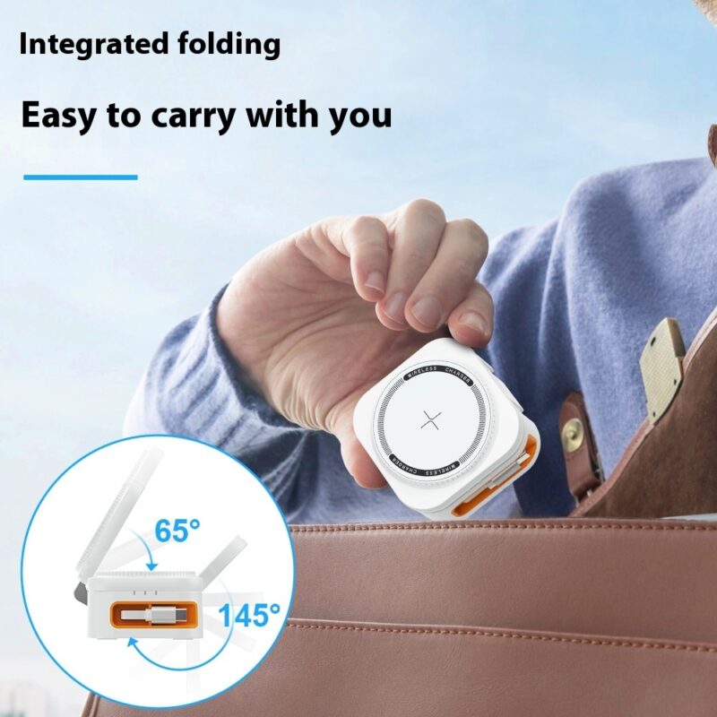 Magasafe Magnetic Phone Holder Three-in-one Desktop Wireless Charger - Image 4