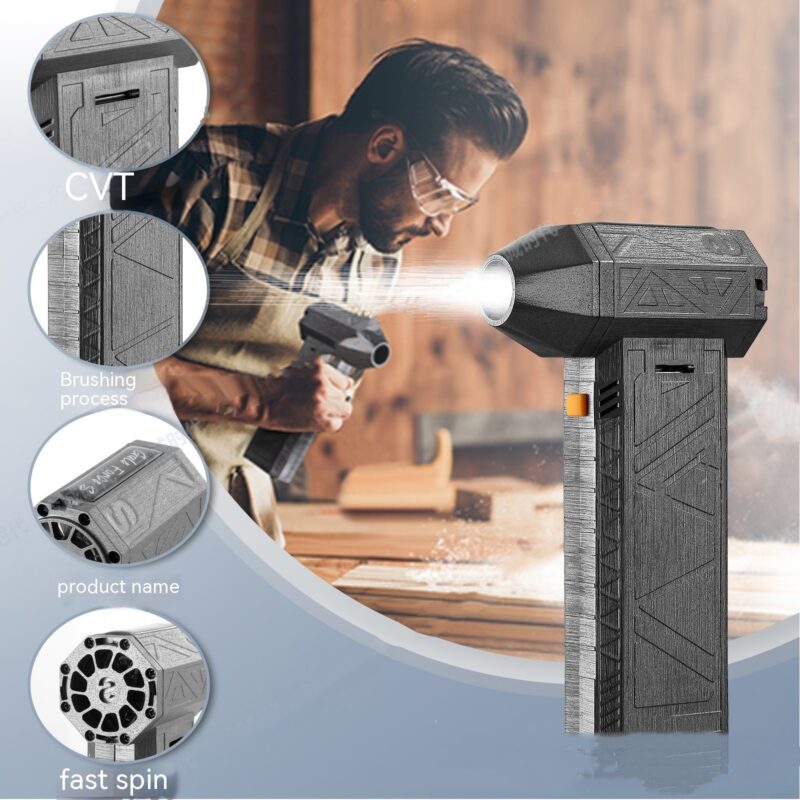 Silent High Power Jet Fan Brush-less Motor Air Duster Fast Recharging