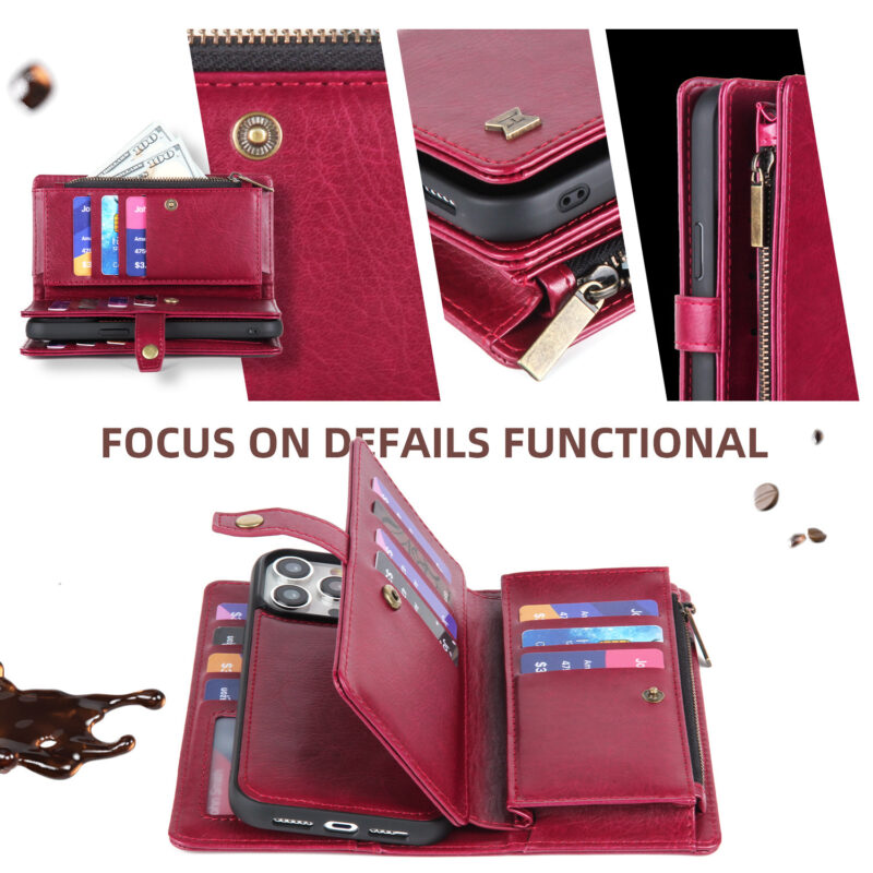 Multifunctional Mobile Phone Leather Case - Image 6