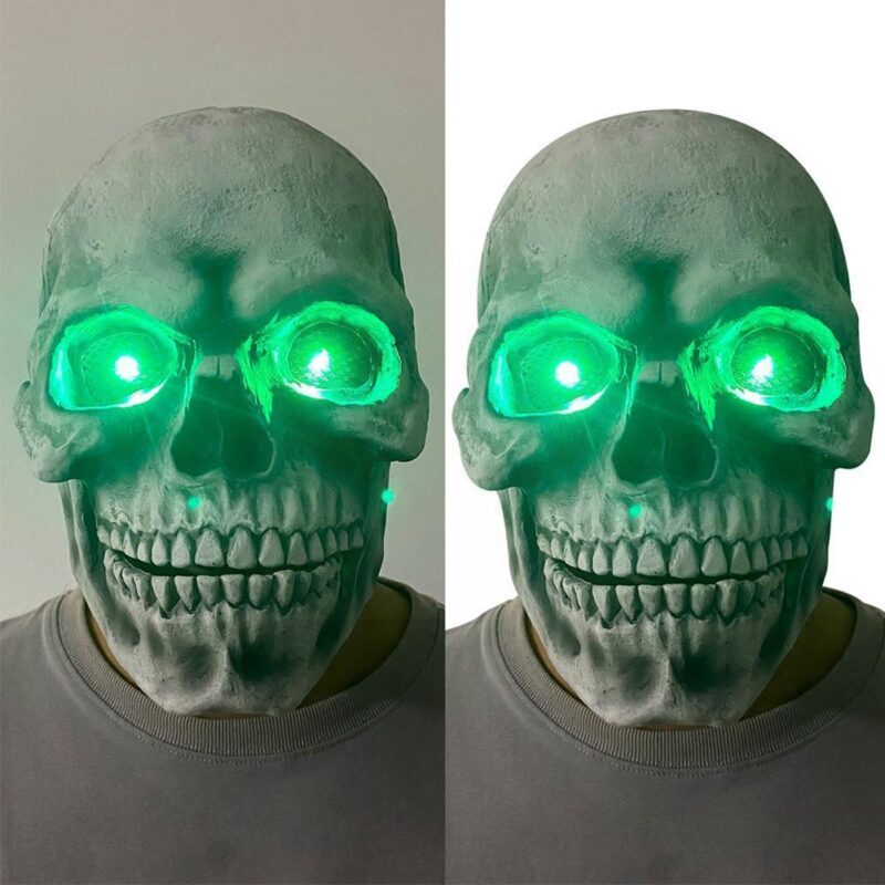 Halloween Skull Movable Mouth Latex - Image 9