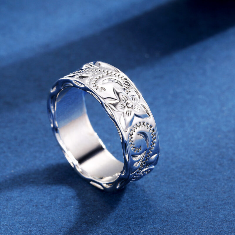 Simple 925 Silver Rings Women Fashion Party Jewellery Gifts - Image 5