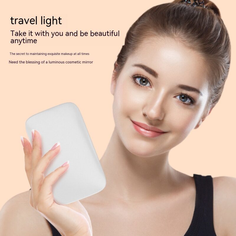 Portable Led Make-up Mirror Luminous Mirror Double-sided With Light Led
