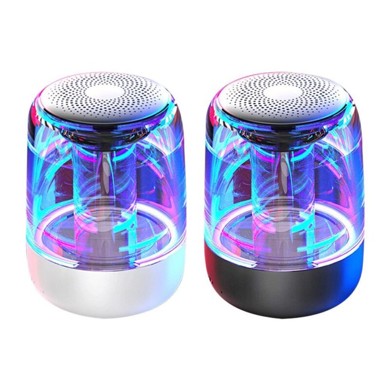 Portable Speakers Bluetooth Speaker Powerful Bass Radio with Variable Color LED Light - Image 3